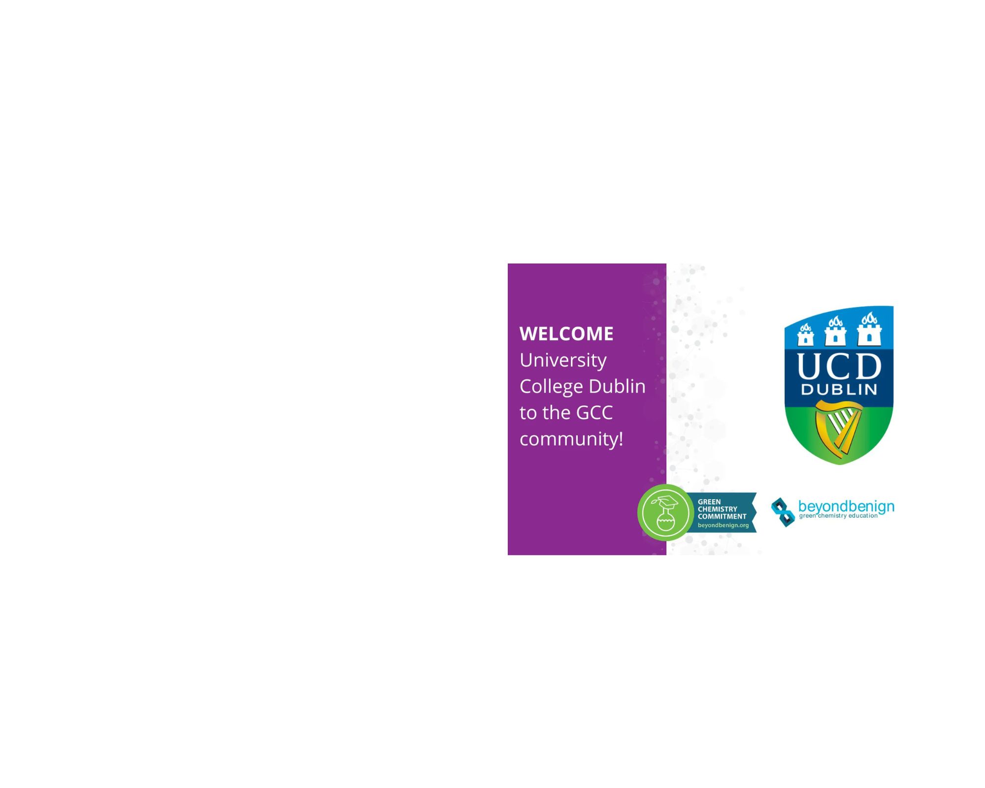 UCD signs up to the Green Chemistry Commitment